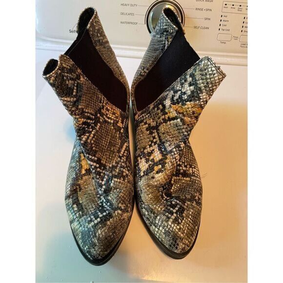 Jeffrey Campbell Snakeskin Leather Boots - Picture 1 of 5